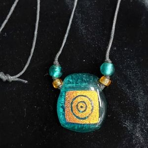 Karen Ehart Art Glass Necklace